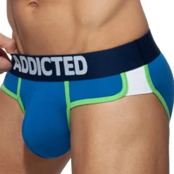 Addicted Slips-Lot de 3 Slips Second Skin Blanc - Marine - Bleu Roi
