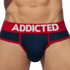 Addicted Slips-Lot de 3 Slips Second Skin Blanc - Marine - Bleu Roi