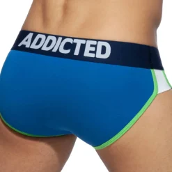 Addicted Slips-Lot de 3 Slips Second Skin Blanc - Marine - Bleu Roi