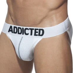 Addicted Push Up|Slips Tanga-Lot de 3 Slips Tanga Mesh Push Up Blanc - Marine - Noir