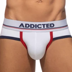 Addicted Slips-Lot de 3 Slips Tommy Coton Bleu Marine - Blanc - Rouge