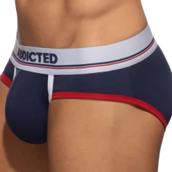 Addicted Slips-Lot de 3 Slips Tommy Coton Bleu Marine - Blanc - Rouge