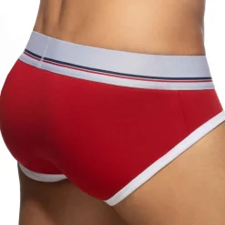 Addicted Slips-Lot de 3 Slips Tommy Coton Bleu Marine - Blanc - Rouge