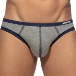 Addicted Mini Slips|Slips-Lot de 3 Slips Twink Coton Orange - Gris - Kaki