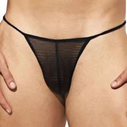 Intymen Strings-Lot de 3 Strings Mesh Noir - Marine - Bleu