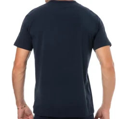 Emporio Armani T-Shirts-Lot de 2 T-Shirts Col V Core Logoband Bleu Marine