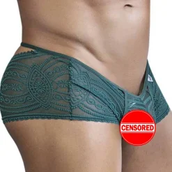 CandyMan Boxers Sexy-Mini Boxer Dentelle Vert
