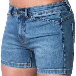 SKU Jeans Fesses Rondes|Fesses Rondes-Mini Short Jeans Original Super Push-Up Bleu Indigo