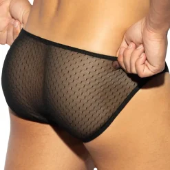 ES Collection Slips Sexy-Mini Slip Plumetti Noir