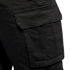 ES Collection Pantalons|Jeans-Pantalon Cargo Jeans Noir