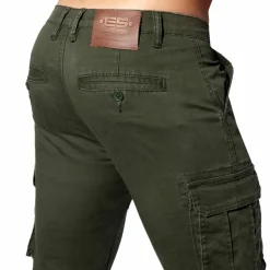 ES Collection Pantalons-Pantalon Cargo Kaki