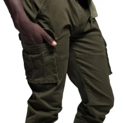 ES Collection Pantalons-Pantalon Cargo Kaki