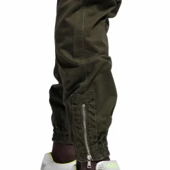 ES Collection Pantalons-Pantalon Cargo Kaki