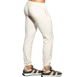 ES Collection Pantalons D'Intérieur|Pantalons-Pantalon Coton Eponge Ivoire