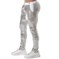 TOF Paris Tenues Sexy|Pantalons-Pantalon Glitter Argent