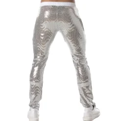 TOF Paris Tenues Sexy|Pantalons-Pantalon Glitter Argent