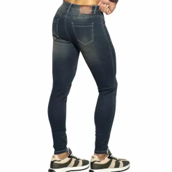 ES Collection Jeans-Pantalon Jeans Slim Fit Bleu Marine