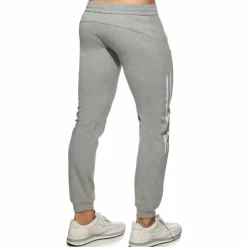 Addicted Pantalons-Pantalon Jogging Double Zip Gris Chiné