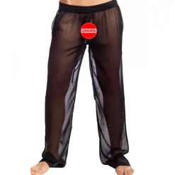 L'Homme invisible Pantalons D'Intérieur-Pantalon Lounge Chantilly Noir