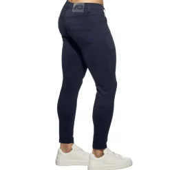 Addicted Pantalons|Jeans-Pantalon Slim Svelte Bleu Marine