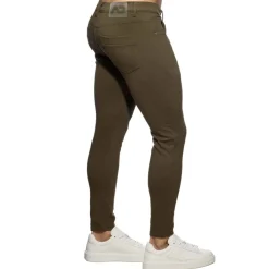 Addicted Pantalons|Jeans-Pantalon Slim Svelte Kaki