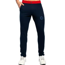 ES Collection Pantalons-Pantalon Sport FIT Piqué Bleu Marine