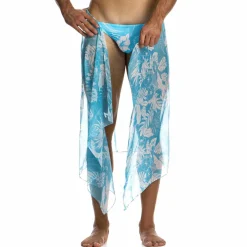 Modus Vivendi Accessoires De Mode|Plage-Paréo Floreale Bleu Ciel