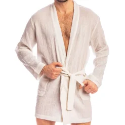 L'Homme invisible Robes De Chambre-Robe de Chambre Palm Spring Blanche