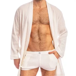 L'Homme invisible Robes De Chambre-Robe de Chambre Palm Spring Blanche