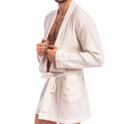L'Homme invisible Robes De Chambre-Robe de Chambre Palm Spring Blanche