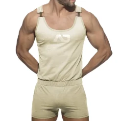 Addicted Bodys Sport|Salopettes-Salopette AD Flame Beige