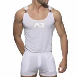 Addicted Bodys Sport|Salopettes-Salopette AD Flame Blanche