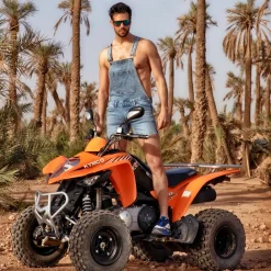 SKU Jeans Fesses Rondes|Fesses Rondes-Salopette Courte Jeans Bleu Indigo