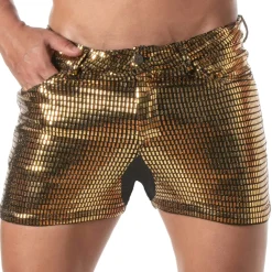 TOF Paris Shorts-Short 5 Poches Glitter Or