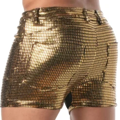 TOF Paris Shorts-Short 5 Poches Glitter Or