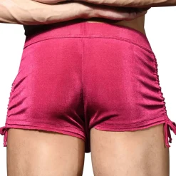Andrew Christian Shorts-Short Ajustable Sensual Rib Magenta