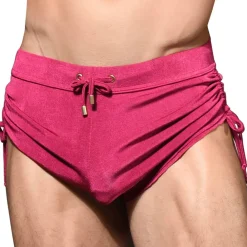 Andrew Christian Shorts-Short Ajustable Sensual Rib Magenta