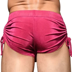 Andrew Christian Shorts-Short Ajustable Sensual Rib Magenta