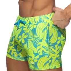 Addicted Shorts-Short Calatheas Jaune Fluo