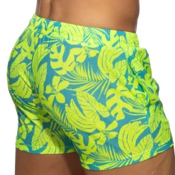 Addicted Shorts-Short Calatheas Jaune Fluo