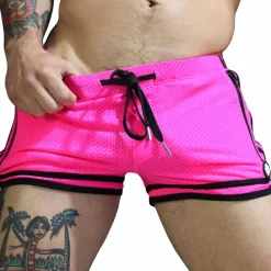 Breedwell Shorts-Short Circuit Remix Rose Fluo