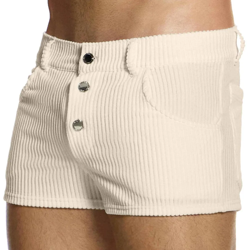 Modus Vivendi Shorts-Short Corduroy Blanc Cassé