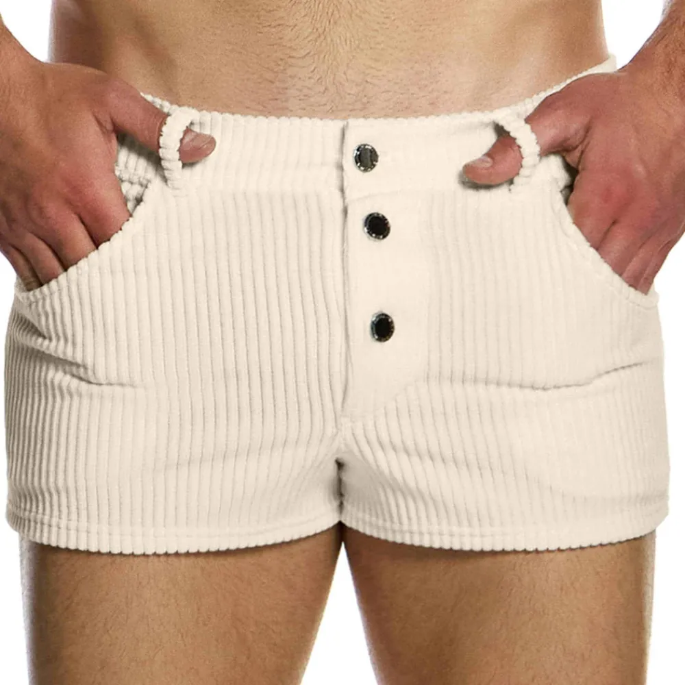 Modus Vivendi Shorts-Short Corduroy Blanc Cassé