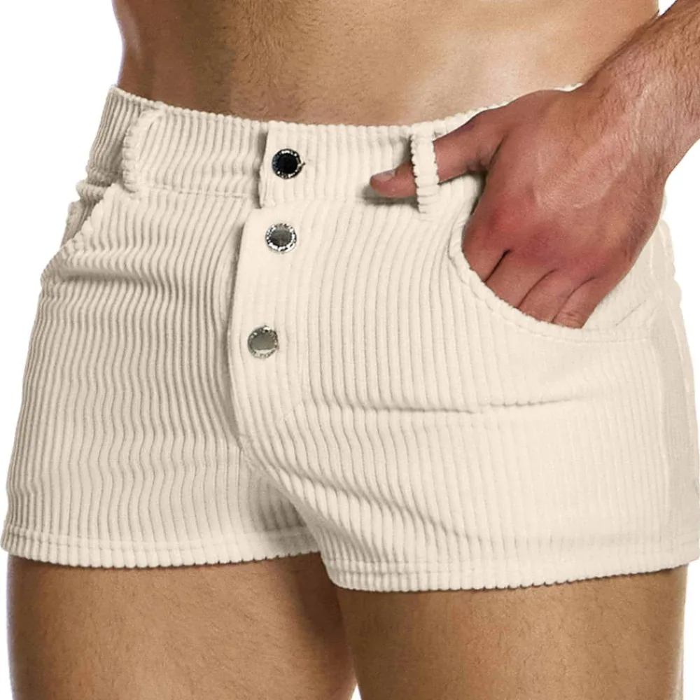 Modus Vivendi Shorts-Short Corduroy Blanc Cassé