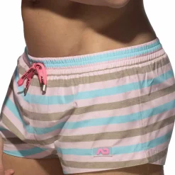 Addicted Shorts De Bain-Short de Bain Cake Stripes Rose