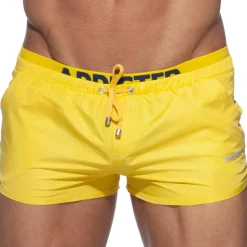 Addicted Shorts De Bain-Short de Bain Double Waistband Jaune