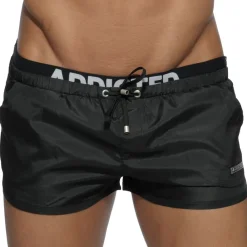 Addicted Shorts De Bain-Short de Bain Double Waistband Noir