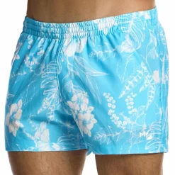 Modus Vivendi Shorts De Bain-Short de Bain Floreale Bleu Ciel