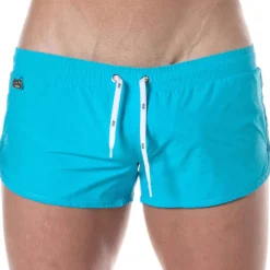 TOF Paris Shorts De Bain-Short de Bain Mini Bleu Turquoise