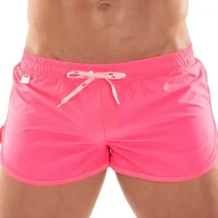 TOF Paris Shorts De Bain-Short de Bain Mini Neon Rose Fluo